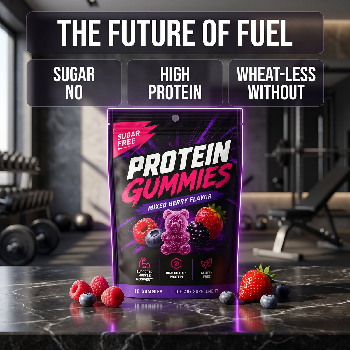 Protein gummies 10-pack