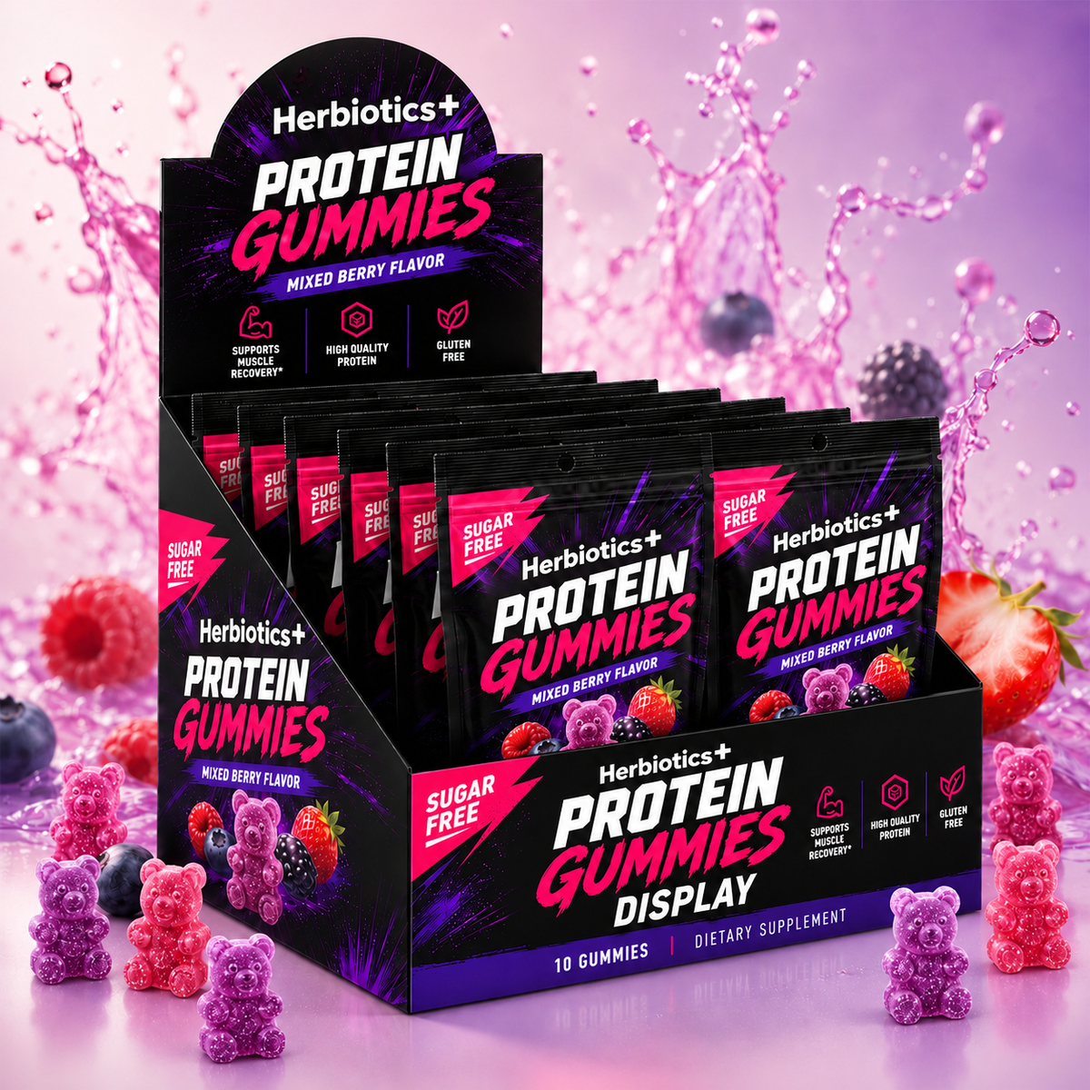 Protein gummies 10-pack